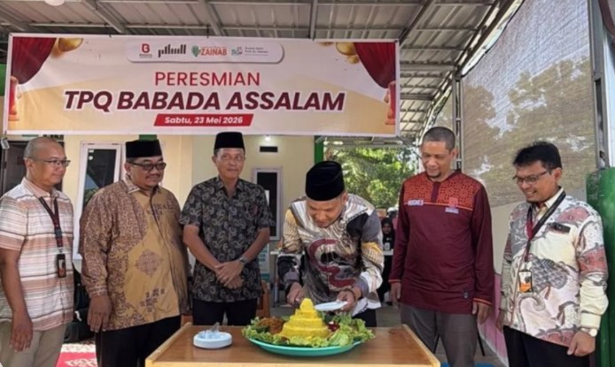 Babada Foundation meresmikan TPQ Babada As-Salam disertai pembagian lauk pauk dan layanan kesehatan gratis di Pekanbaru.